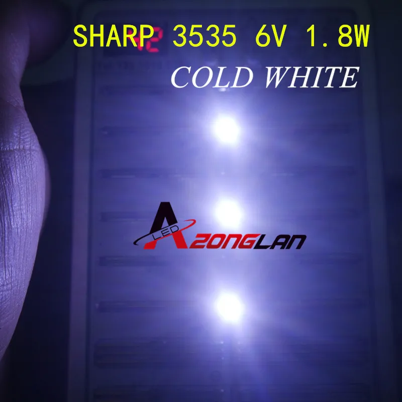 100 шт. светодиодная подсветка для телевизора SHARP LED 3535 3537 высокой мощности 1 8 Вт 6 в
