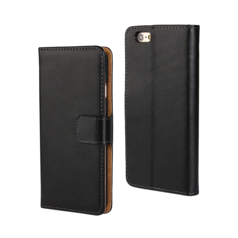 Для iphone 7, 7 Plus, 8, 8 Plus, X, 6, 6 S, 6 Plus, 5S, чехол, Etui, флип-кошелек, кожаный чехол, чехол, аксессуар, сумка - Цвет: Black