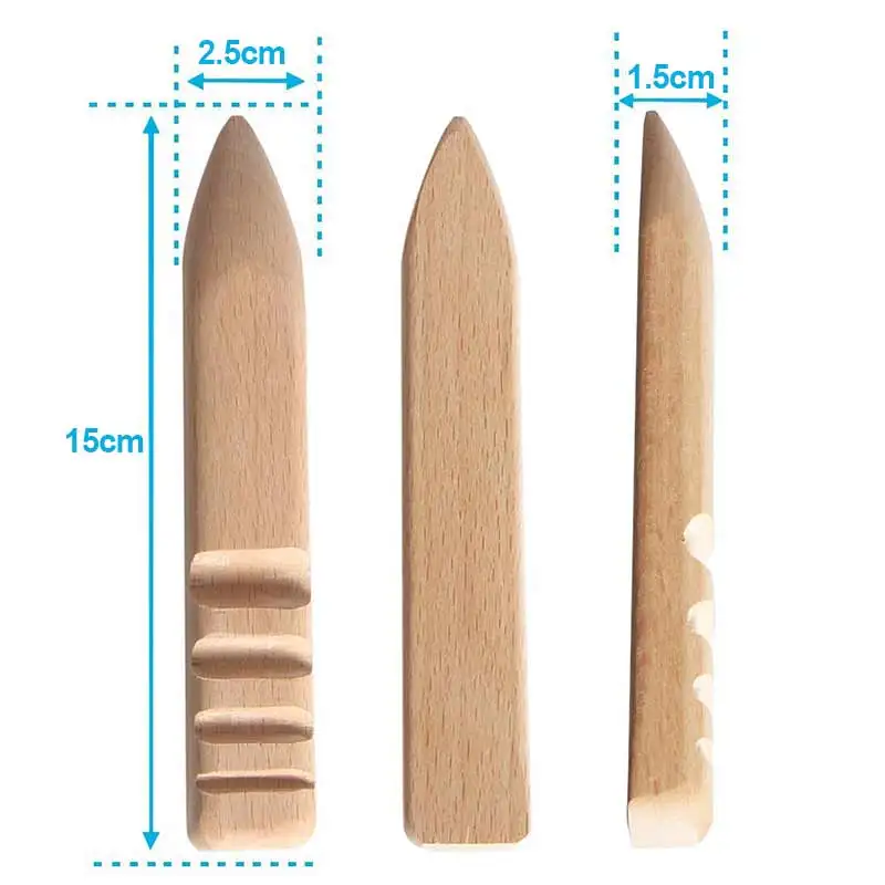 2 шт. инструменты для работы с кожей из натурального твердого дерева|set diy|set toolsset