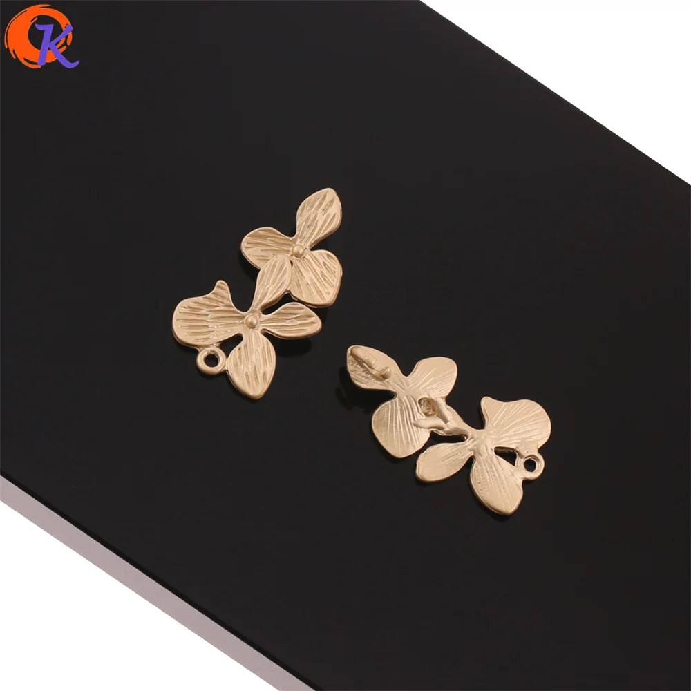 

Cordial Design 50Pcs 14*27MM Jewelry Making/Earring Connector/Matte Gold/Flower Shape/DIY Accessories/Hand Made/Earring Findings