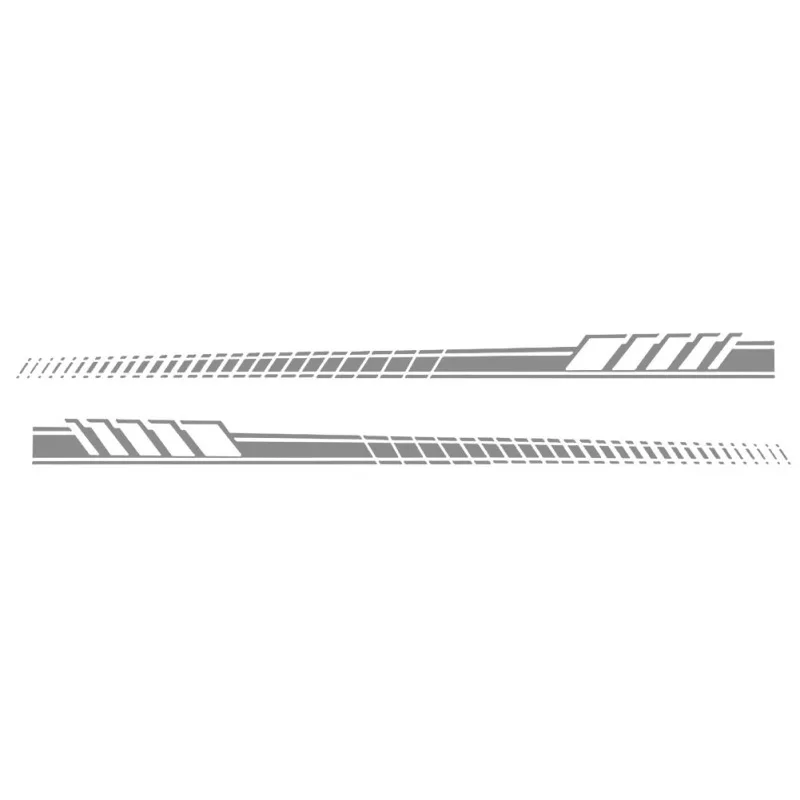 

2pcs Universal Racing Body Side Stripe Hood Sticker For All Car Vinyl Bumper Decals