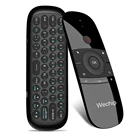 Беспроводная клавиатура Wechip W1 2,4G Air Mouse с пультом дистанционного управления, инфракрасное дистанционное обучение, 6-осевое Чувство движения для Smart TV Android TV