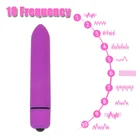 Мощный 10-скоростной вибрирующий мини-вибратор в форме пули водонепроницаемый массажер для точки G женские товары для взрослых