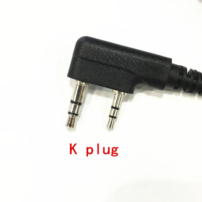 

Volume Control Air Tube Clamp big PTT K plug headphone for Kenwood Baofeng Wouxun Puxing Weierwei Linton TYTetc walkie talkie