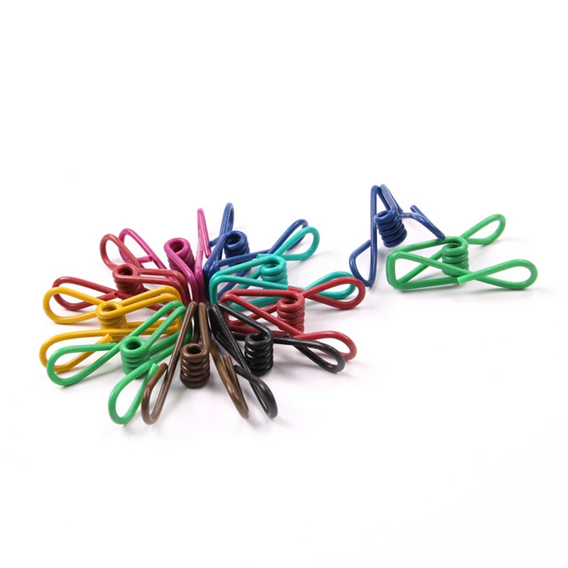 10 шт./компл. вешалка для одежды из разноцветного железа ветрозащитная устойчивая