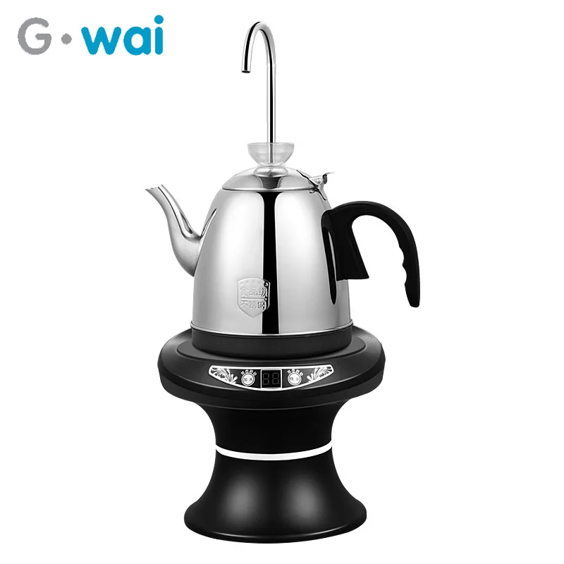 

G50 220V Heating Water Dispenser Heating Electric Water Pump Bottled Drinking Automatic Water Dispenser Tap Faucet With Kettle