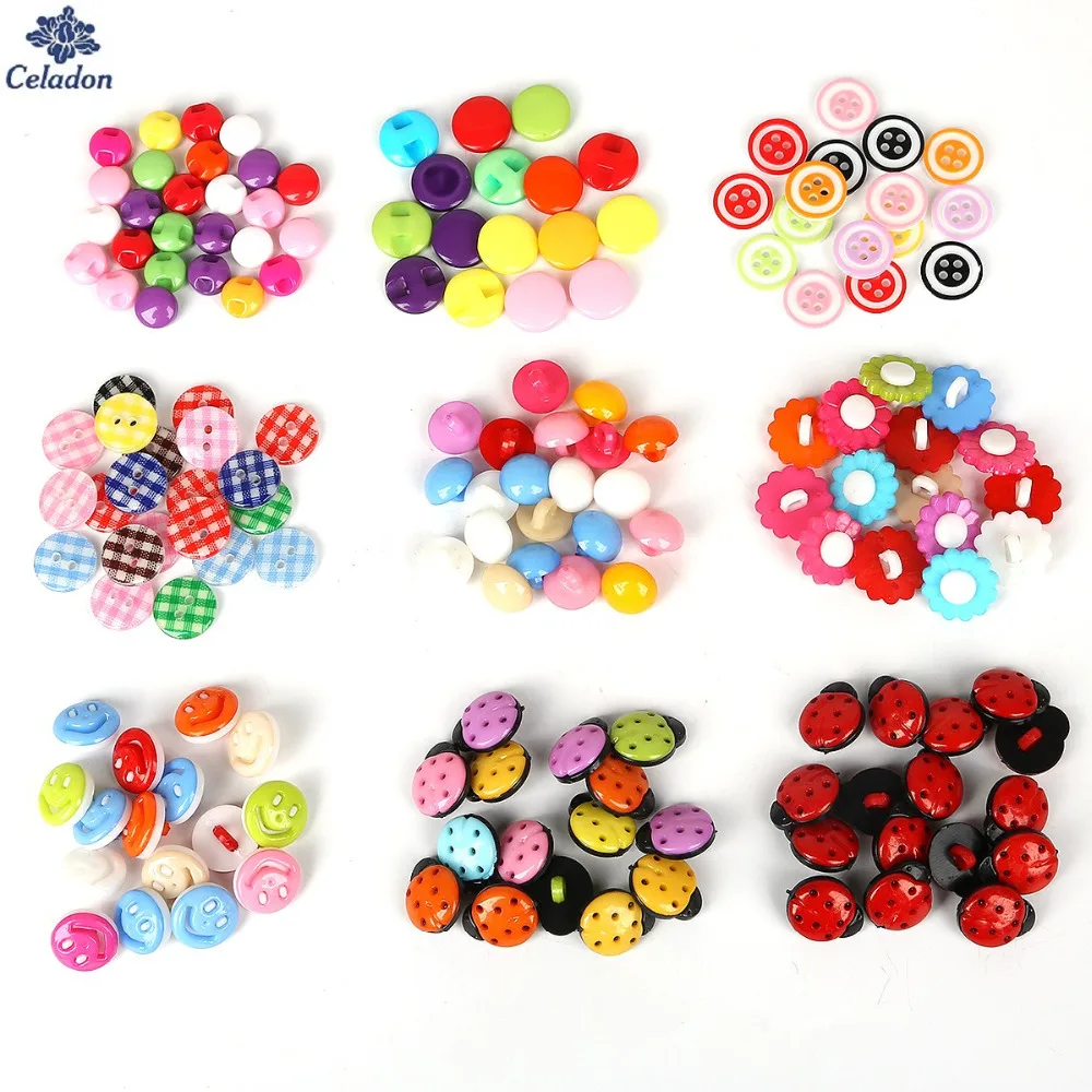 50 шт. разнообразные пуговицы для скрапбукинга 9 15 мм|buttons sewing|clothes accessoriessewing crafts |