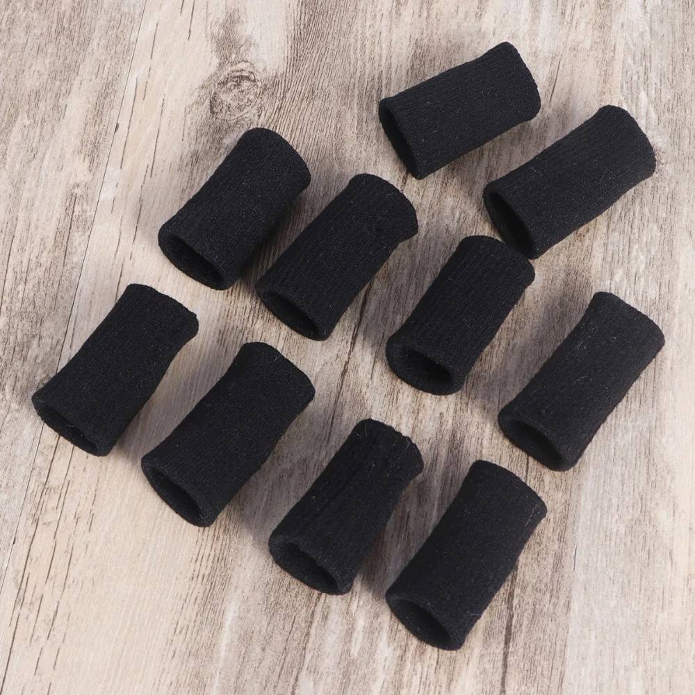 10 шт. пальца волейбола Sweatband эластичные защита для рукав артрит Поддержка