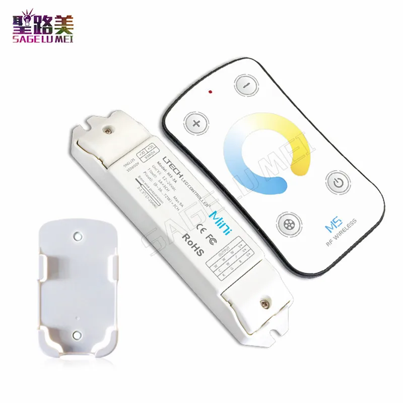 M3 3A DC12V/24 V Цвет Температура Регулируемый диммер мини контроллер + M5 RF Беспроводной