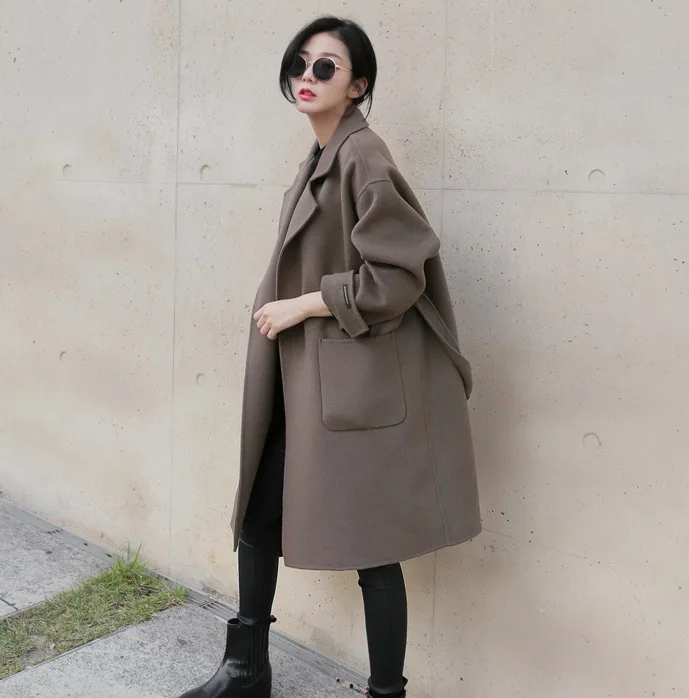Женская шерстяная куртка Длинная зимняя куртка|coat winter|coat winter fashionwoolen jacket women |