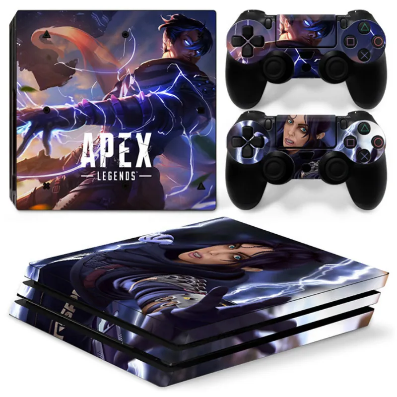 Съемная Виниловая наклейка для PlayStation 4 Pro консоль с 2 контроллерами PS4 наклейки