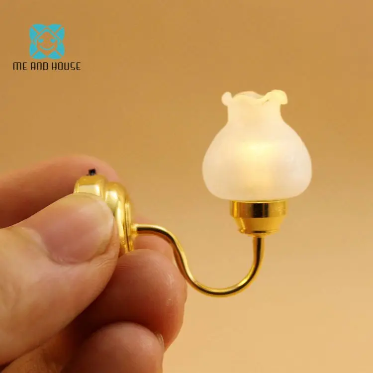 Miniatura dollshouse стены lamp1: 12 Миниатюрный Кукольный дом батарейках питание|doll house