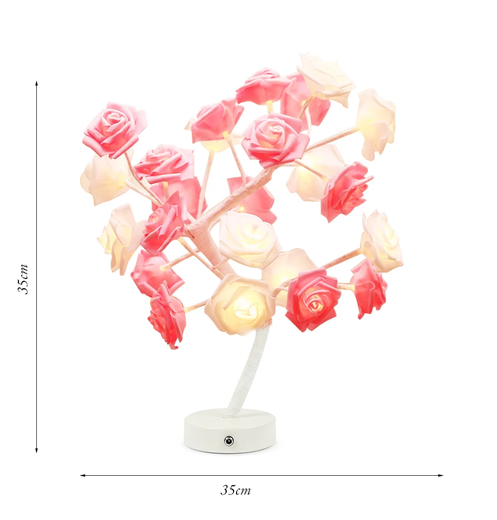 Светодиодная настольная лампа LightMe с цветами и розами для украшения комнаты