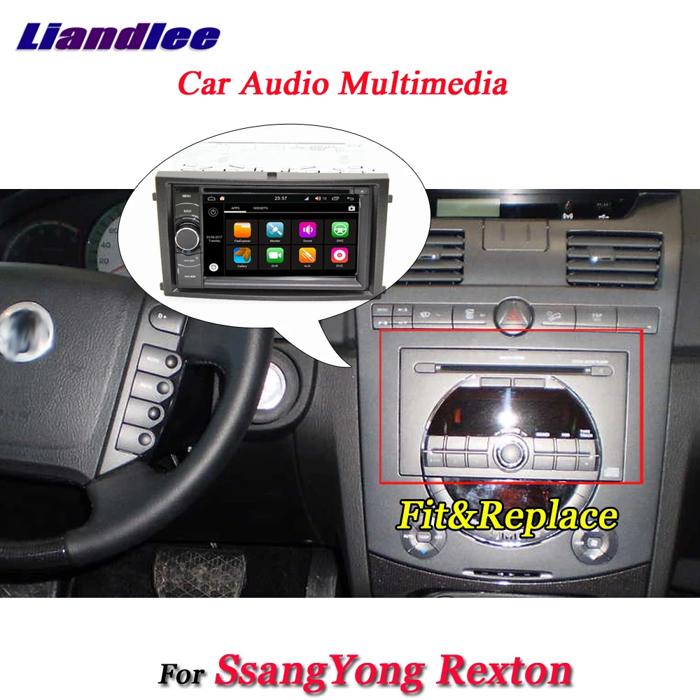 Liandlee автомобильная система Android 8,0 для SsangYong Rexton радио dvd-плеер рамка USB AUX gps Navi Карта Навигация HD экран мультимедиа