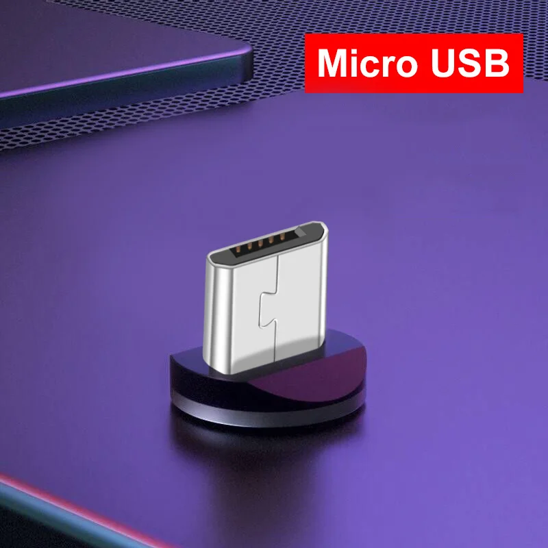 Only Micro USB Plug Ro mi chw Быстрая зарядка Магнитный mi cro usb type C кабель для Xiao mi Red mi Note 7 mi A2 быстрое зарядное устройство кабель для iPhone 7 8 Plus X XR - Цвет: Only Micro USB Plug