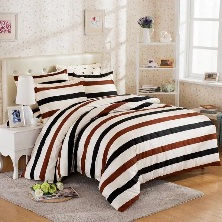 Современный стиль краткое геометрия pattern 4 шт. комплект постельных