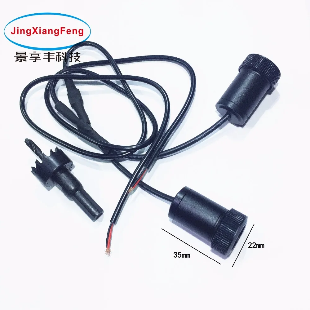 

JXF Car Lights Signal Decorative for Seat Daihatsu Rover FAW UAZ HAVAL 2pcs LED hd Door Projector Punching Ghost Shadow Warning