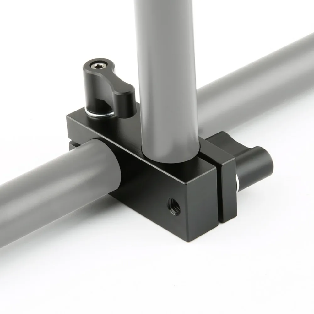 NICEYRIG 15 мм стержневой зажим двойные стержни вертикально рельсовый соединитель