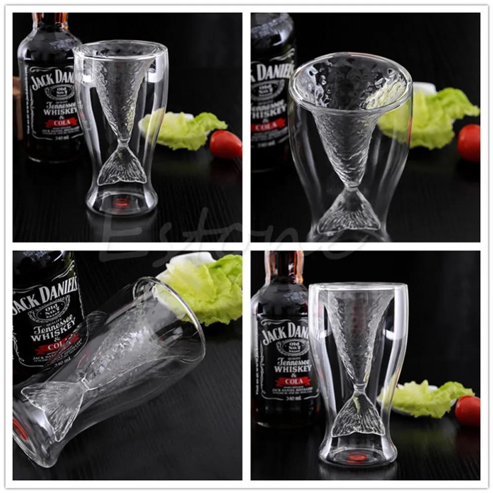 Новинка креативная Хрустальная кружка русалка стеклянная для водки напитков