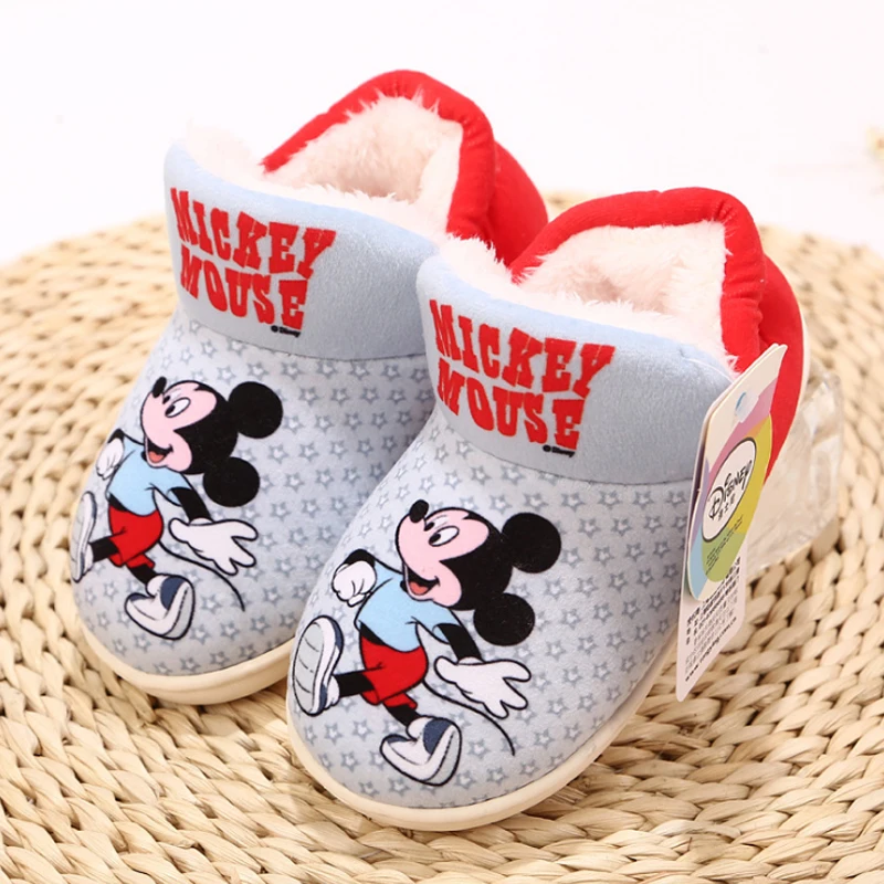 Disney/Новинка 2019 хлопковые тапочки домашняя теплая обувь с рисунком Минни