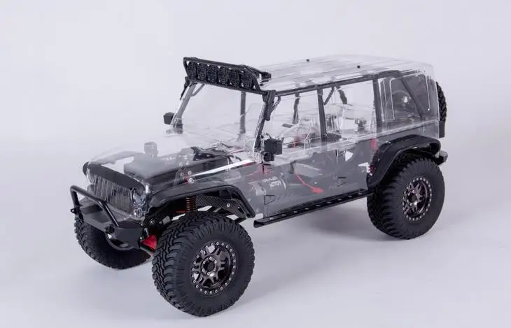 Корпус для тяги хобби основатель 1/8 RC металлический RocK Cralwer 4x4 грузовик wheebase 374 мм
