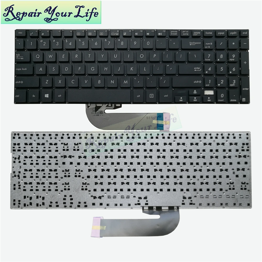 

Новые сменные клавиатуры для Asus TP500, TP500L, TP500LA, TP500LB, TP500LN английская Клавиатура США, черная, горячая распродажа