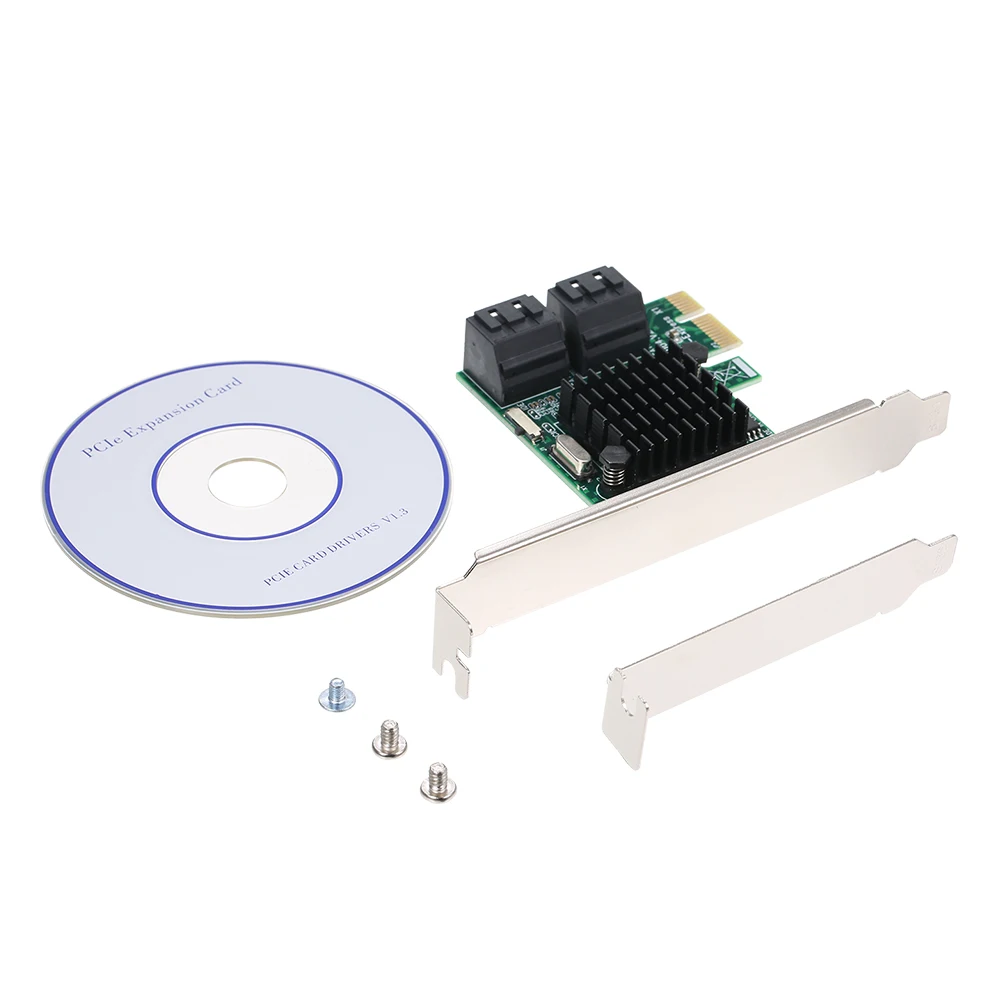 Карта адаптера PCI-E SATA III с 4 портами карта расширения PCI Express для контроллера до 6