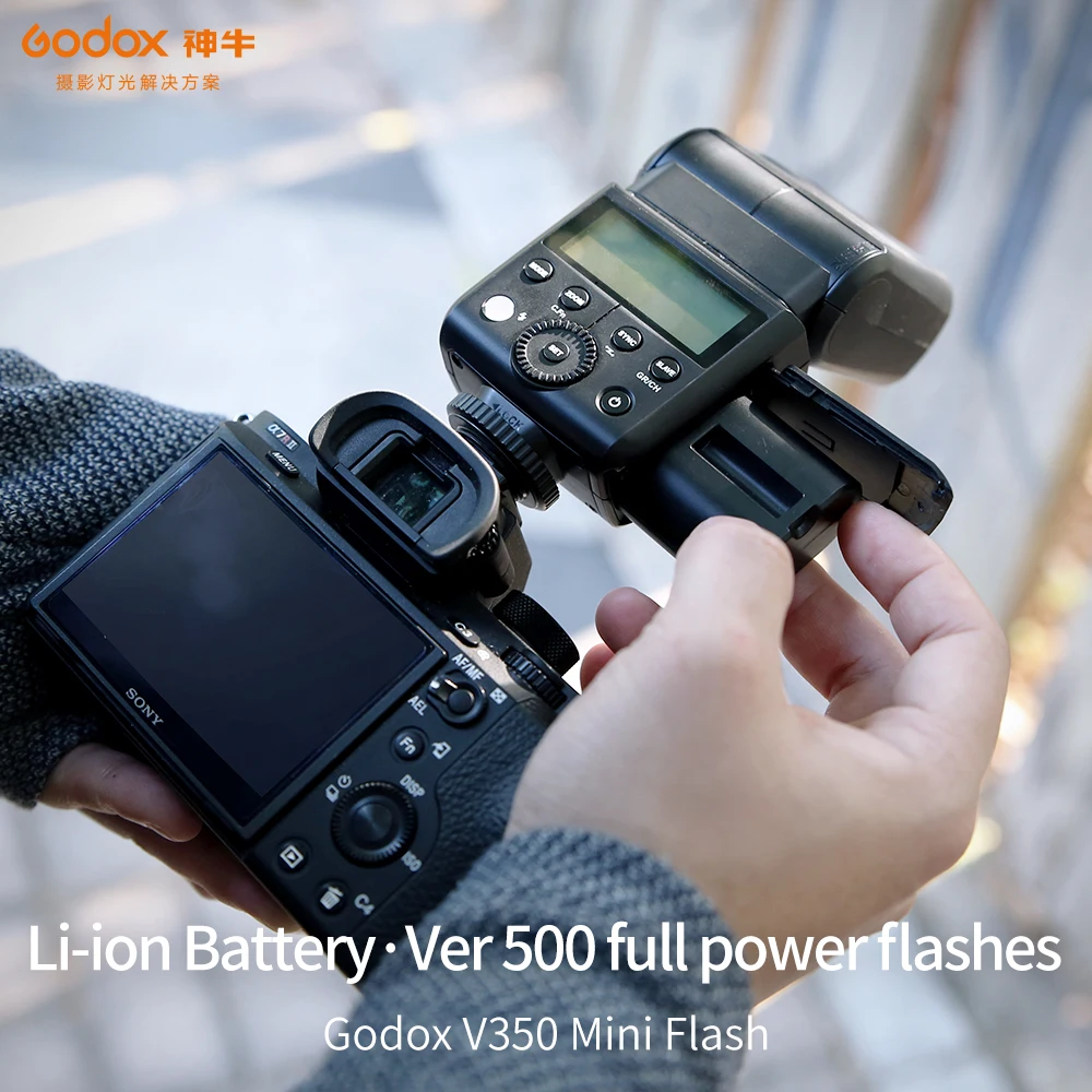 2 шт. Godox V350F TTL HSS Высокоскоростная синхронизация X System Speed lite встроенный литий
