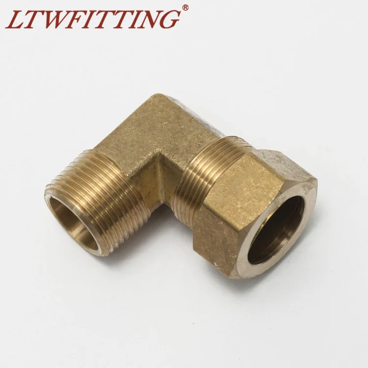 

LTWFITTING 7/8" OD x 3/4" Male NPT 90 Deg Compression Elbow,BRASS COMPRESSION FITTING