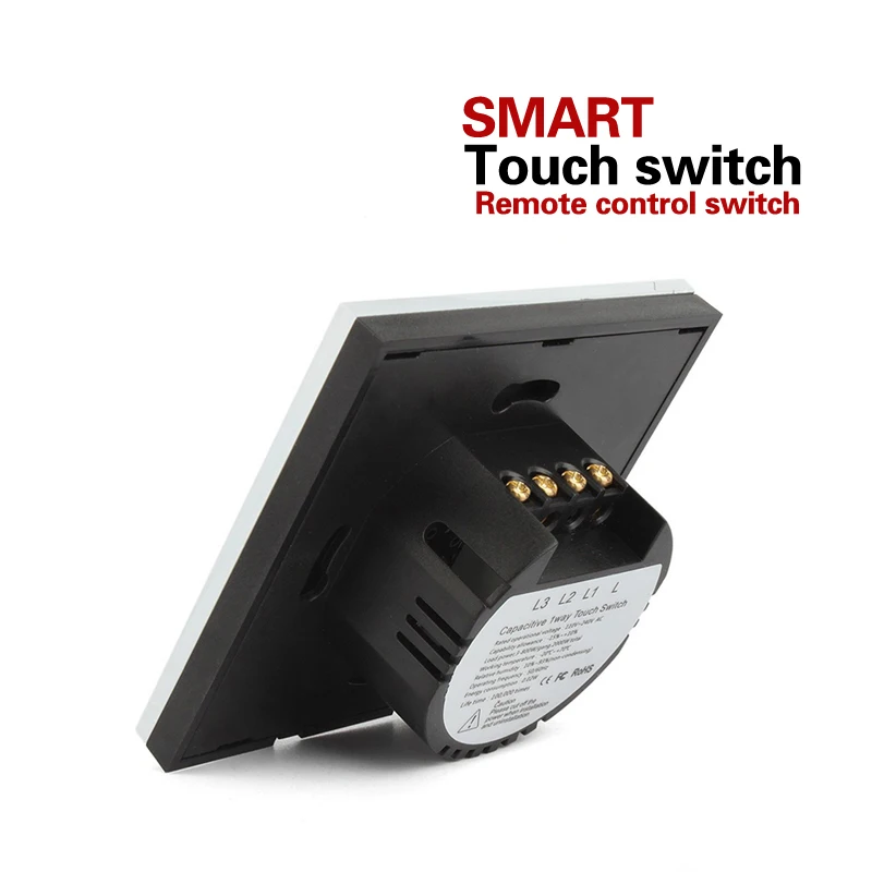 Bdnda D-601B Padrao DA UE прерыватель Inteligente de Remoto/Touch Light Touch 170 В 240 до Painel Vidro Prova Dagua |