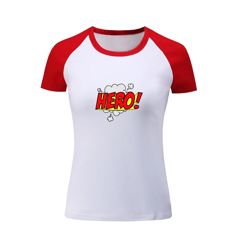 Супергерой слова BAM hero ZAP Libra Symbol дизайнерская женская футболка с коротким рукавом