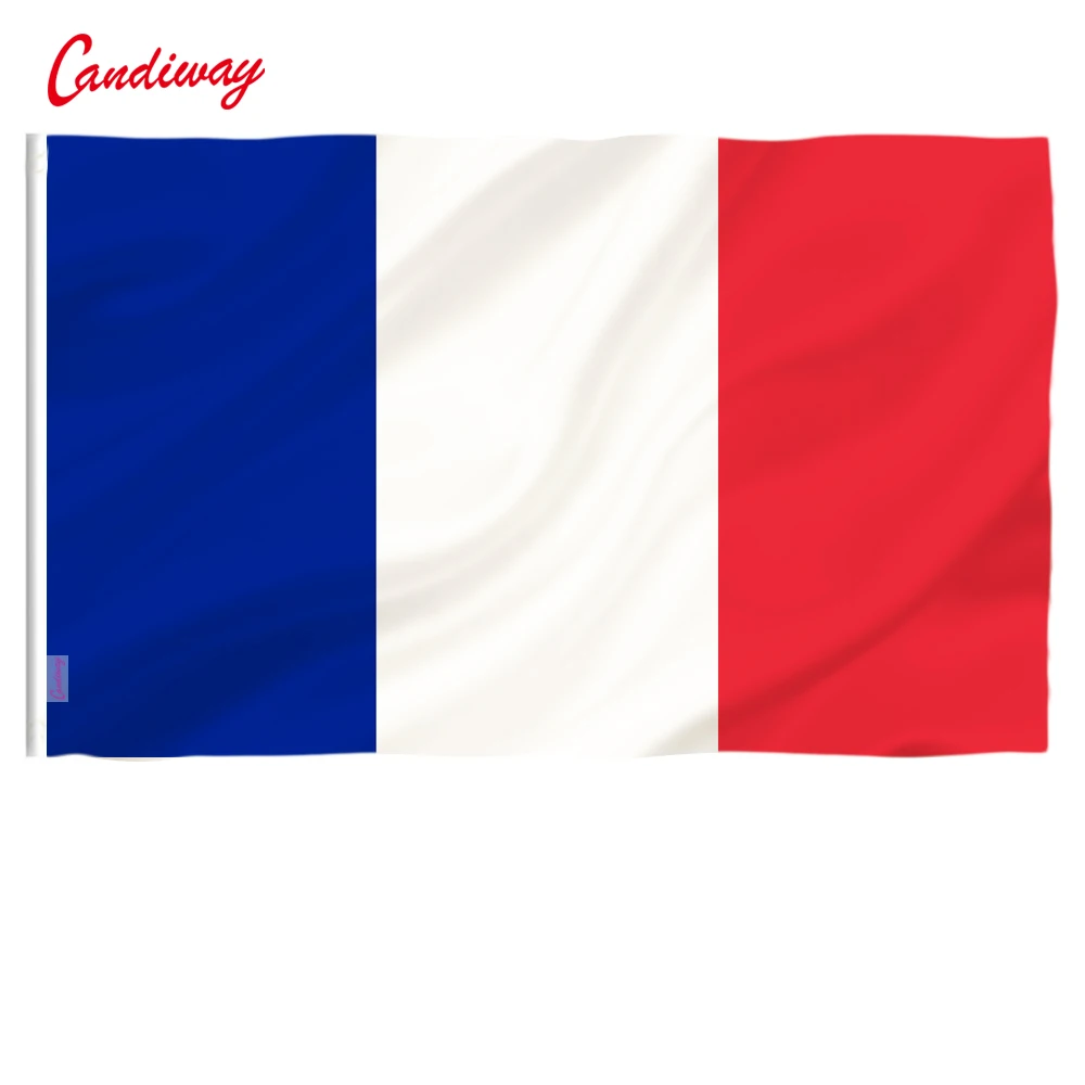 

Oriflamme 3ftx2ft France Flag national flags Super-Poly hanging Indoor Outdoor French FLAG Country Banner 64x96cm