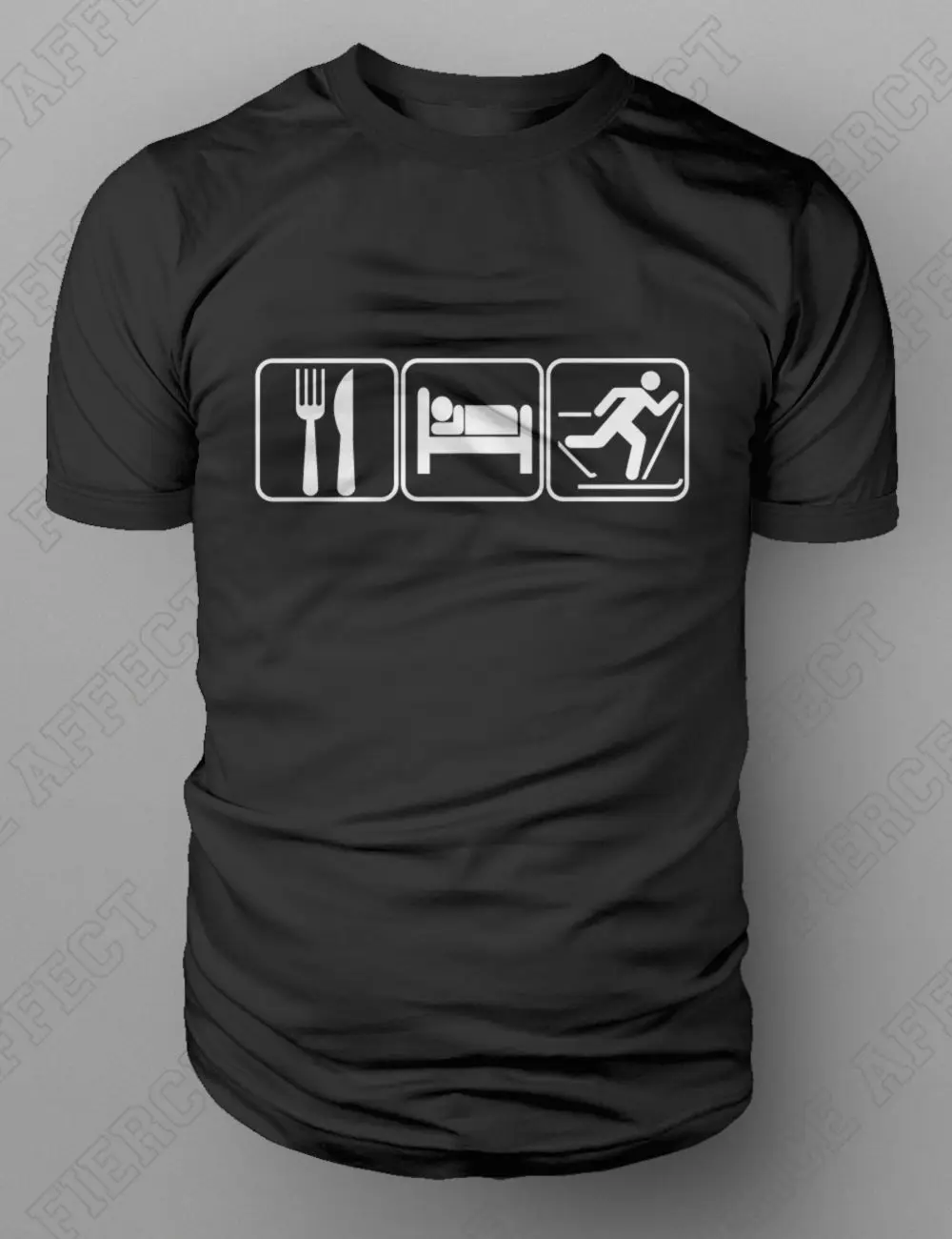 Футболка для лыжного спорта Eat Sleep футболка катания на лыжах и беговых XC Touring M-XXL