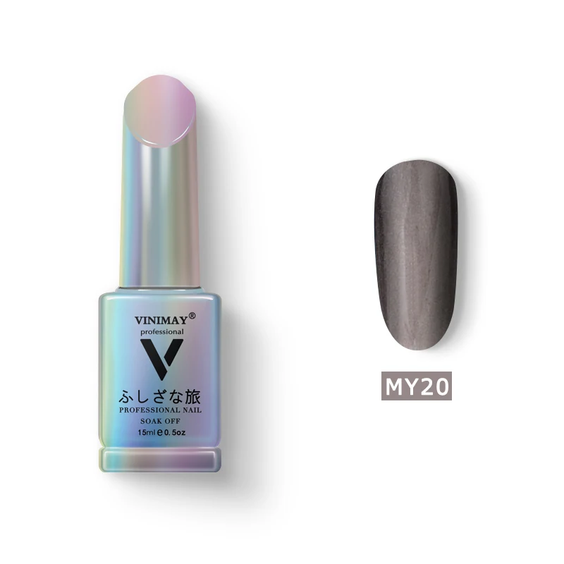 MY20 VINIMAY Гель-лак для ногтей "кошачий глаз" vernis полуперманентный УФ-гель для ногтей лак-праймер впитывающийся Гель-лак для ногтей Полировочный Гель для маникюра - Цвет: MY20
