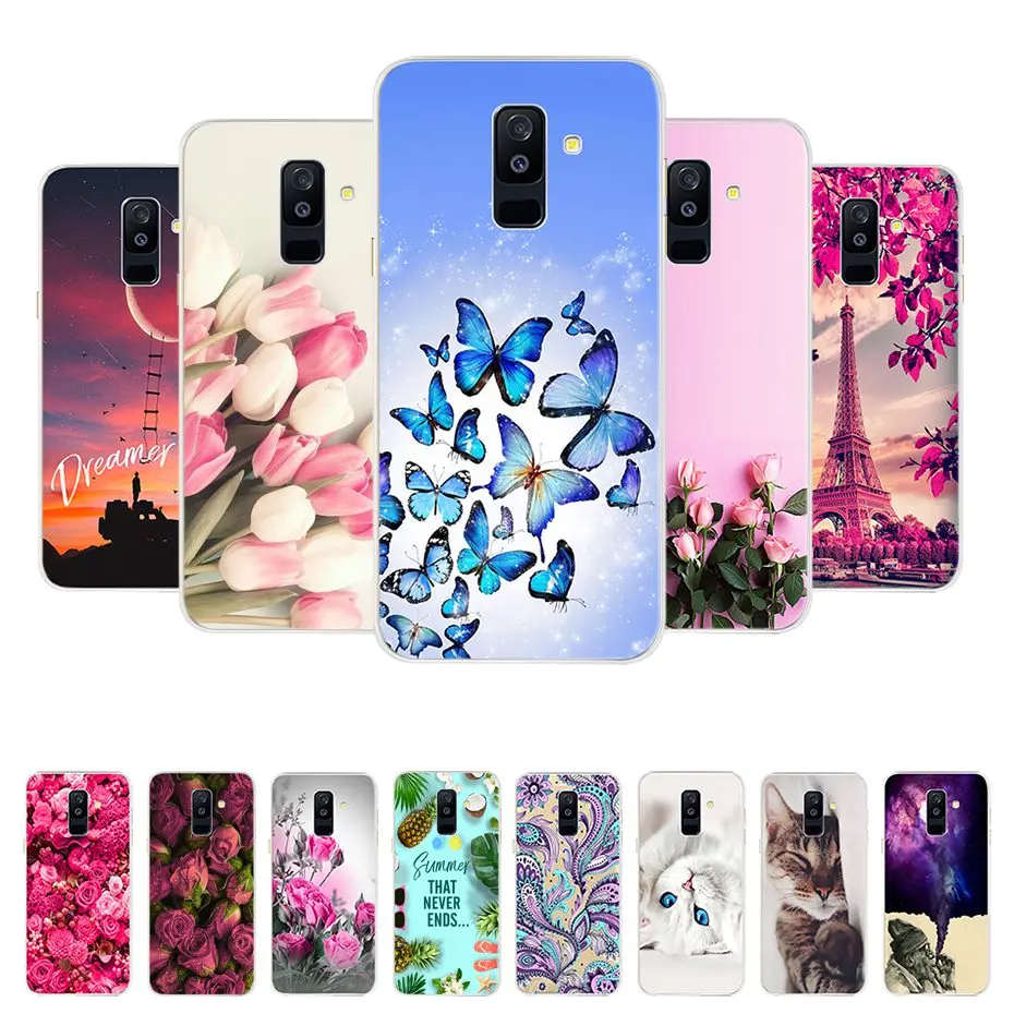 Для samsung Galaxy A6 плюс A6Plus чехол на samsung A6 плюс Чехол Мягкий силиконовый чехол для задней панели мобильного телефона из термопластика чехол для принципиально A6 плюс 6 A6