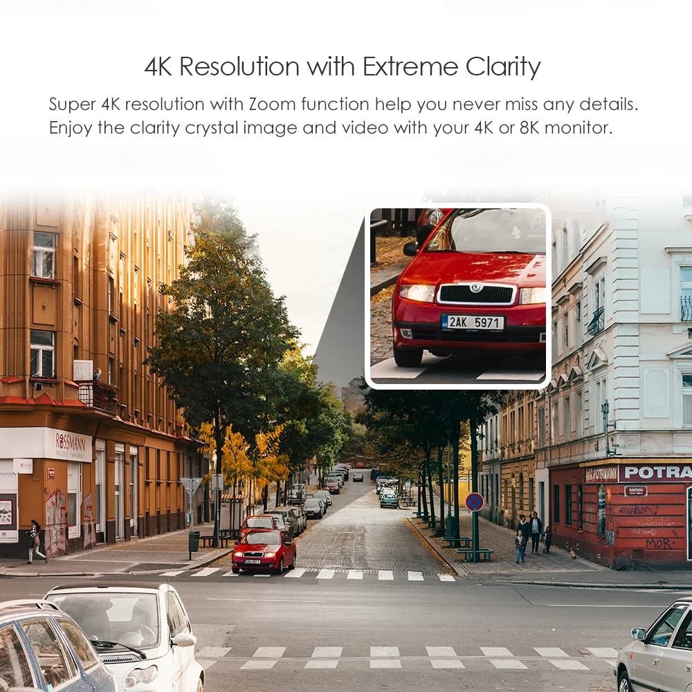 ZOSI 4K Ultra HD система видеонаблюдения 4 канала H.265 + видео Dvr с 2 ТБ HDD и 4x4 K (8MP) Ip67