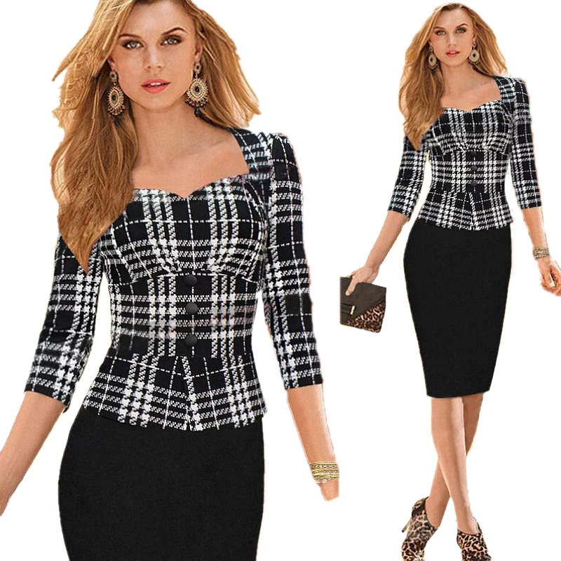 IRicheraf/осеннее офисное платье с длинным рукавом новое модное женское облегающее