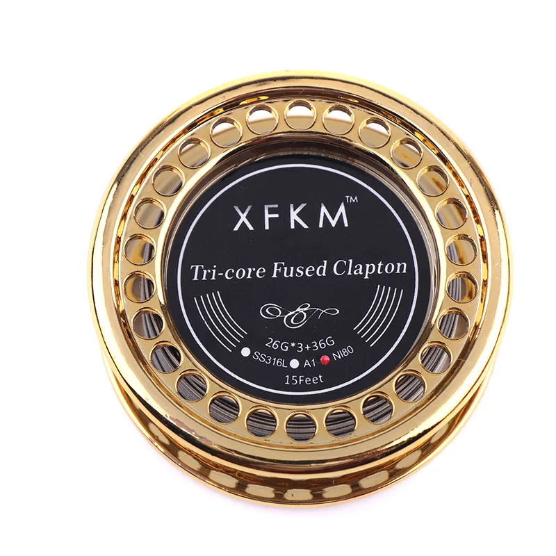 XFKM 5 м/рулон 26 г * 3 + 36GA проволока Клэптона электронная Сигарета rda нагревательная