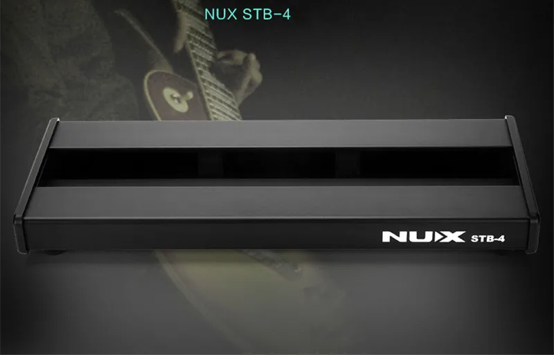 NUX STB-4 алюминиевый сплав гитарный эффект педаль доска с портативной сумкой чехол коробка/2 крепежные ленты/3 кабеля гитарные части