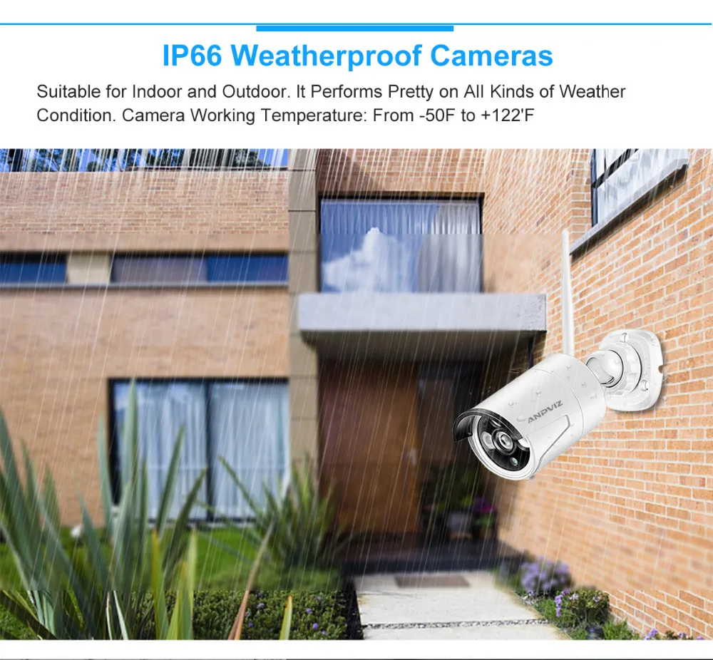 Anpviz беспроводная камера безопасности 8CH 1080P 12 &quotwifi NVR комплект CCTV 8 шт 960P Крытый