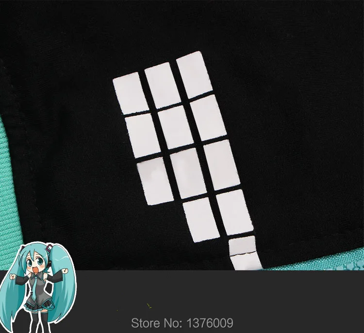 Аниме балахон черная толстовка Женщины Hatsune Miku Толстовки с капюшоном Harajuku Японии Стиль на молнии Лолита пальто верхняя одежда повседневная женская обувь толстовки свитшот женский женские кофты и толстовки