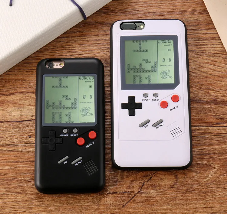 Чехол Gameboy для iPhone 7 ТПУ Ретро тетрис чехол для телефона для Apple iPhone X 6 6s 8 6/6s Plus чехол для телефона игровой чехол для телефона