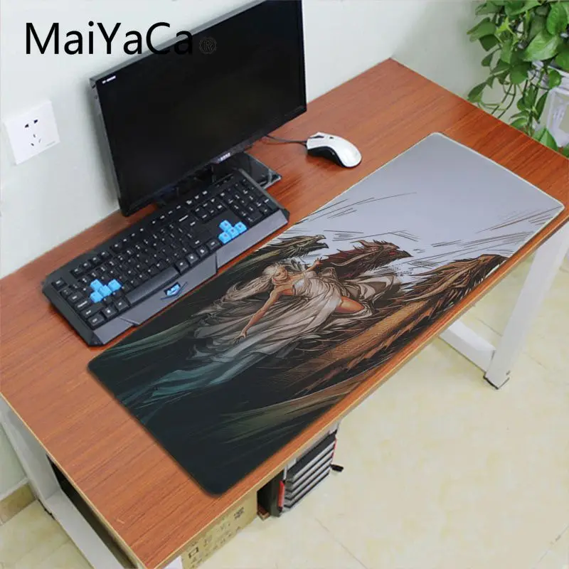 Lock Edge 30x60cm Maiyaca Игра престолов дома Противоскользящий резиновый игровой коврик для мыши xxl скоростная клавиатура мышь mat30x70cm ноутбук ПК Настольный коврик - Цвет: Lock Edge 30x60cm