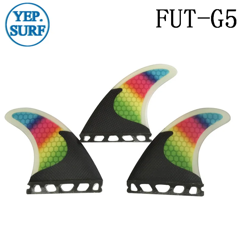 Surf Future Fin G5 плавник для доски серфинга Радужный углеродный из стекловолокна