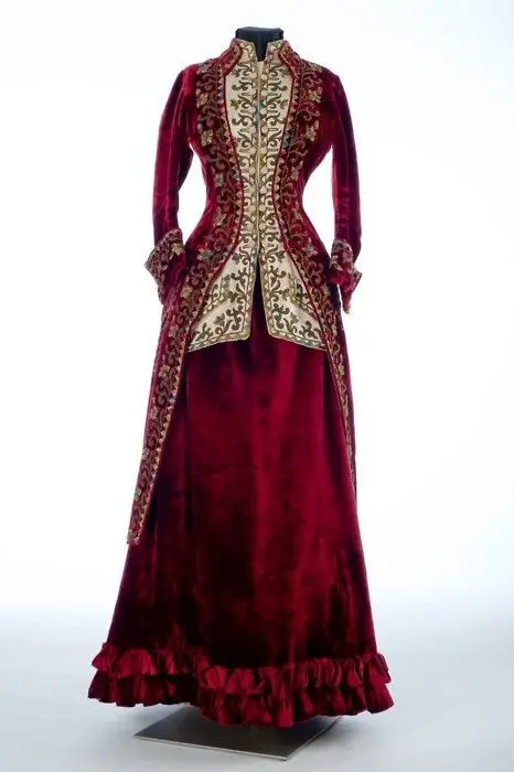 

Medieval Clothing Emile Pingat Victorian dress satin dress