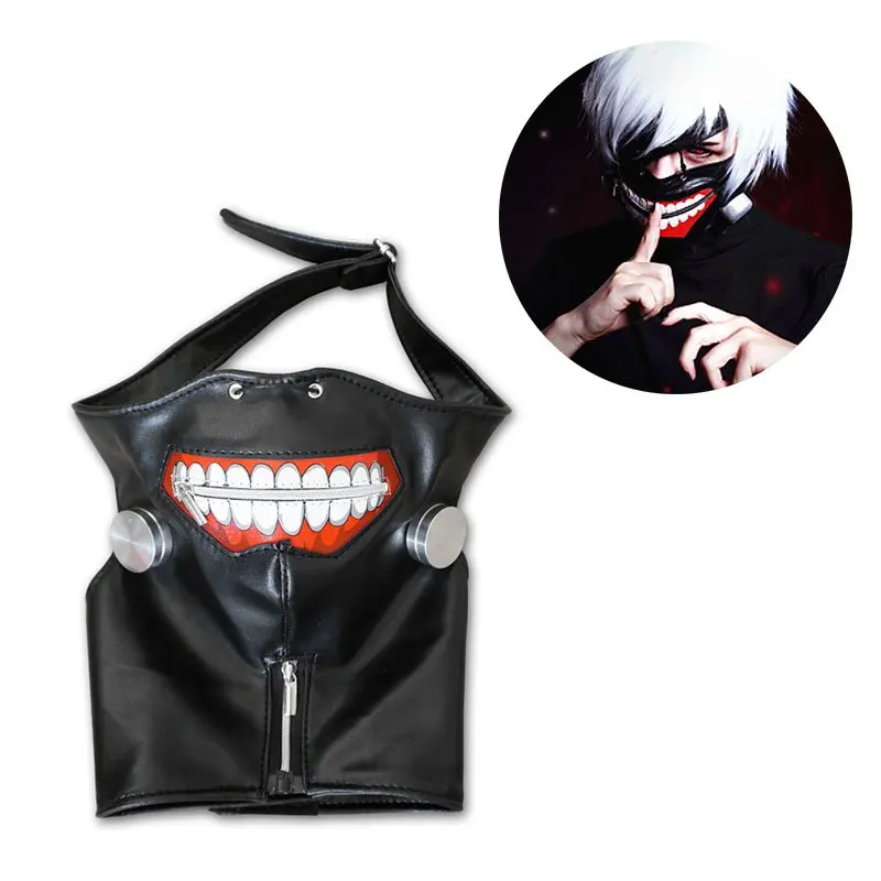 Черная маска на Хэллоуин вечеринку для косплея в стиле японского Гуля канеки Кен
