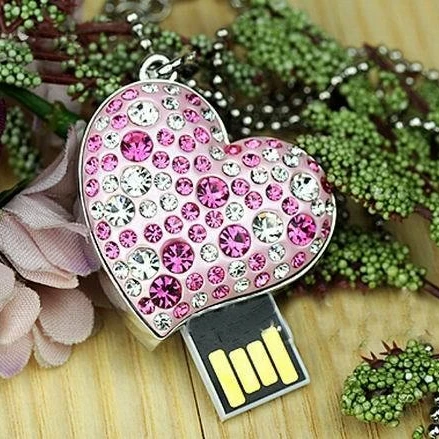 Ювелирное сердце мини USB флэш накопитель 512 Гб 64 ГБ 32 флеш 16 128 Pendriver гаджет подарок