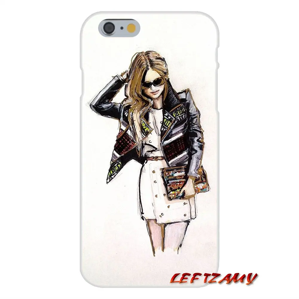 Soft Transparent Shell Covers Cartoon Fashion Girl Painted For Samsung Galaxy S3 S4 S5 MINI S6 S7 edge S8 S9 Plus Note 2 3 4 5 8 | Мобильные