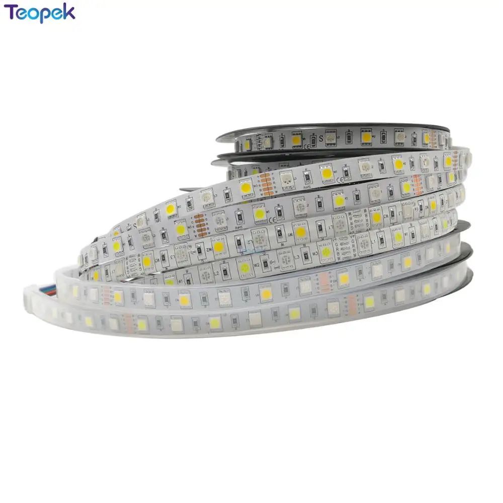 Светодиодная лента RGBW 5 м 60 светодиодов/м 300 светодиодов SMD 5050 RGB + холодный белый