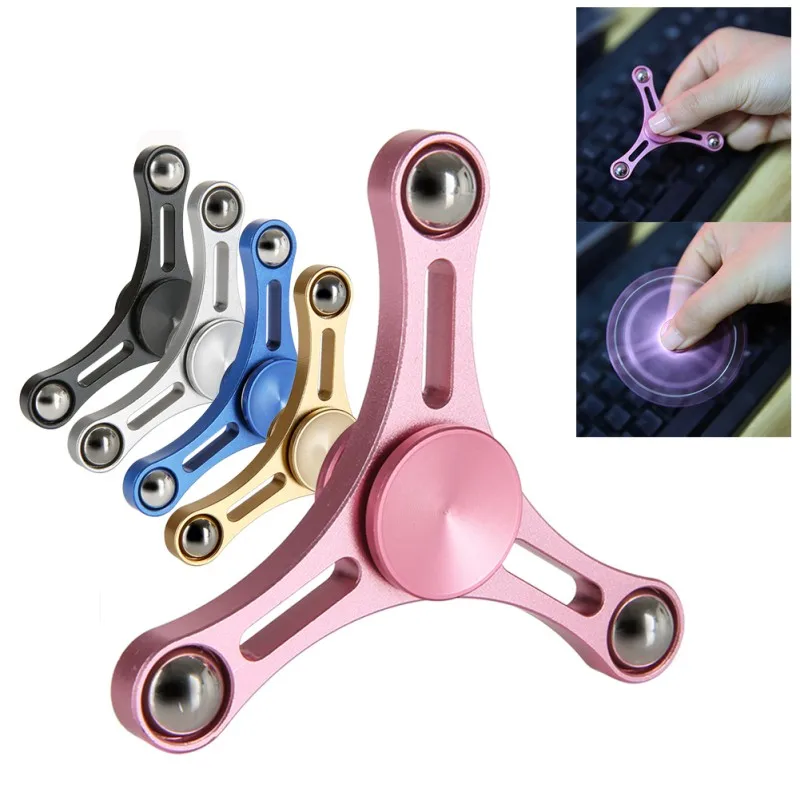 Изысканный Алюминий сплава выдалбливают triang палец блесны Непоседа EDC руки для